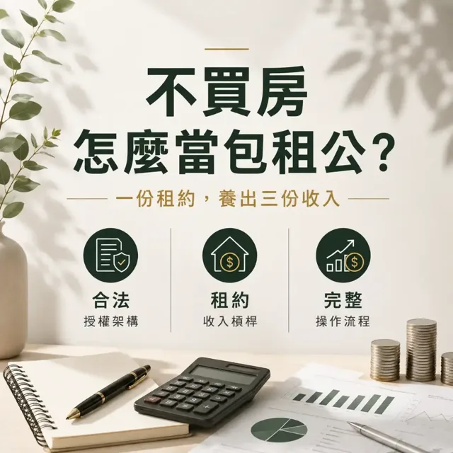 不買房怎麼當包租公？租約養收入 封面